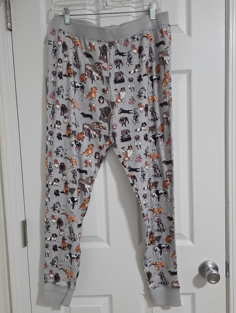 DOG SHOW Ribbed Jogger Pajama Pants Size M Medium Vera Bradley